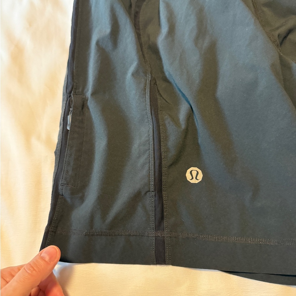 Lululemon Pace Breaker Black Athletic Shorts Mens Liner Cut Out Shorts